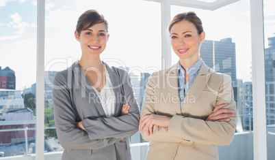 Confident businesswomen