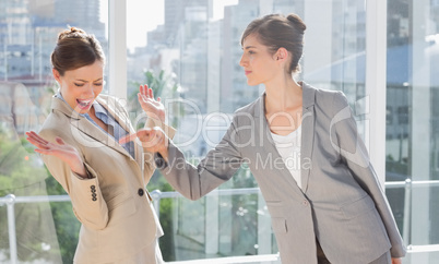 Businesswomen having a dispute