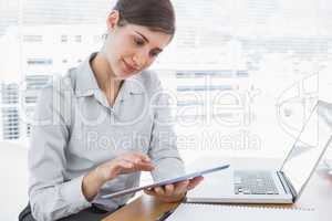 Businesswoman using digital tablet