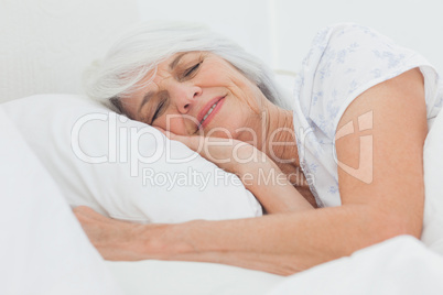 Peaceful woman sleeping