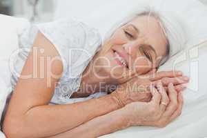 Woman sleeping in bed