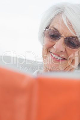 Woman reading a book