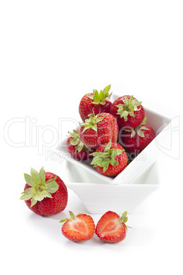 Erntefrische Erdbeeren