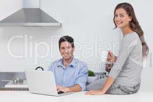 Portrait of a couple in the kitchen