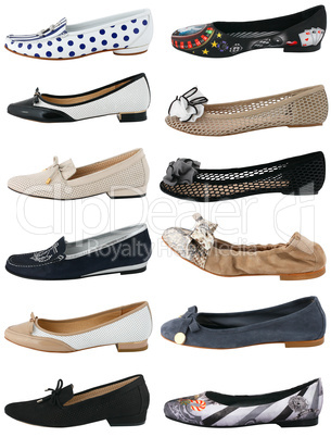 Collection of women's shoes