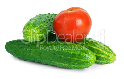 Cucumbers with tomato