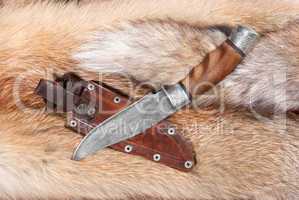 Hunting knife and sheath