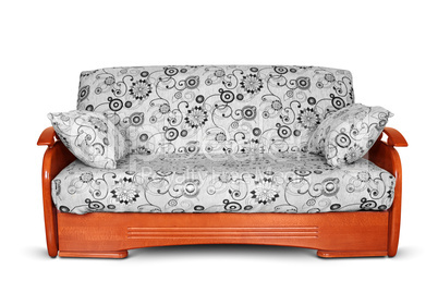modern sofa with pillow