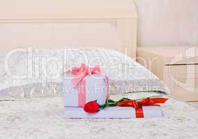 gifts and a rose