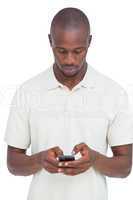 Man looking at his mobile phone
