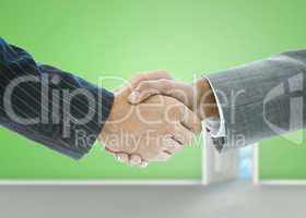 Close up of businessmen handshake