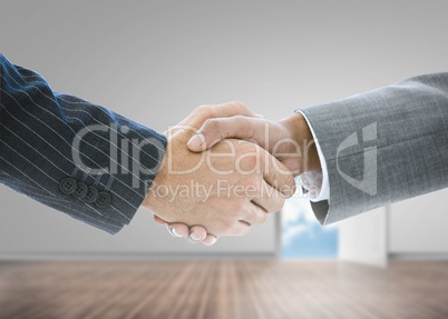 Close up of businessmen shaking hands