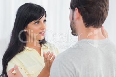 Woman and her boyfriend having dispute