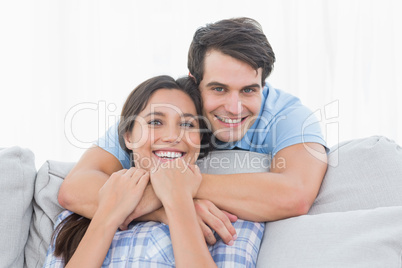 Man embracing his partner