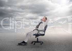 Relaxed businessman