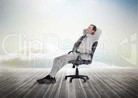 Businessman sitting on a chair