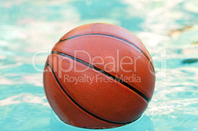Basketball in pool