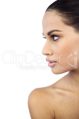 Portrait of a sexy woman looking away