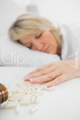 Woman lying motionless after overdose