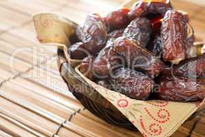 Dried date palm fruits