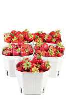 Erdbeeren in Pappschachteln