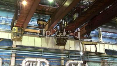Electric overhead crane at the Steel Mill