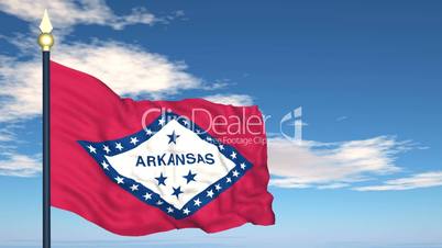 Flag of the state of Arkansas USA