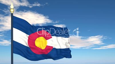 Flag of the state of Colorado USA