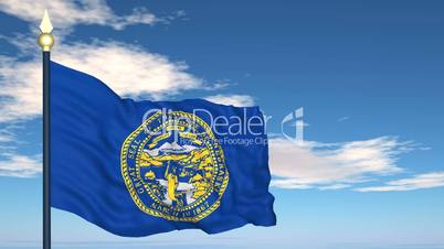 Flag of the state of  Nebraska USA