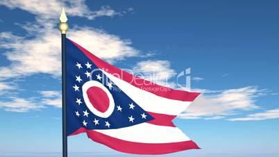Flag of the state of Ohio USA