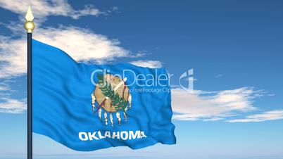 Flag of the state of Oklahoma USA