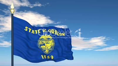 Flag of the state of Oregon USA