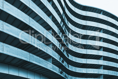 Curved office building surface