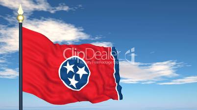 Flag of the state of Tennessee USA