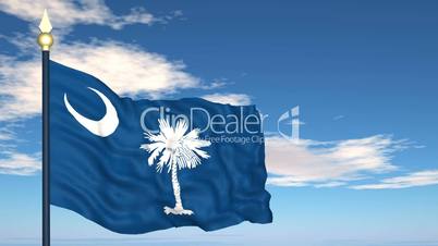 Flag of the state of South Carolina USA