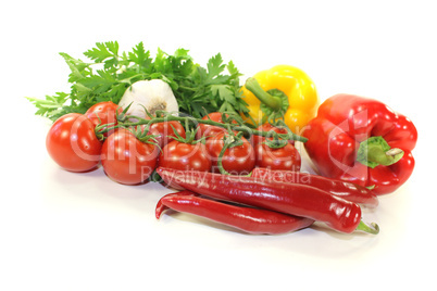 frisches buntes mediterranes Gemüse