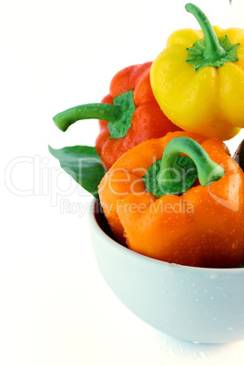 Red, Orange and Yellow sweet pepper