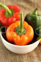 Red, Orange and Yellow sweet pepper