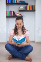 young attractive lady with a book