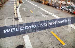 Welcome to Brooklyn sign