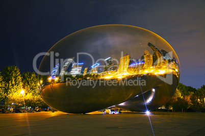 cloud gate sculpture in millenium park