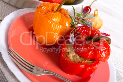 stuffed peppers with rice