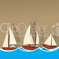 sailing ships background