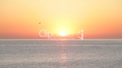 Mediterranean seascape at sunrise