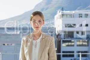 Businesswoman standing in her office