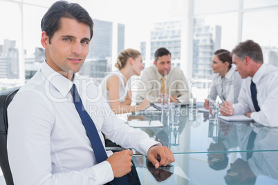 Portrait of a smiling businessman