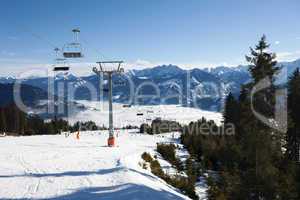 Cable car going to Schmitten