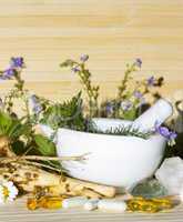 Natural herbal remedies and supplements