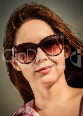 Girl with sunglasses