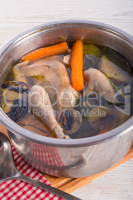chicken in the pot